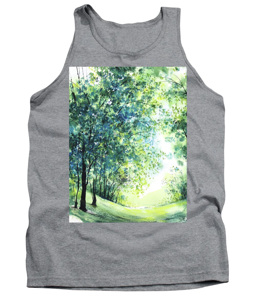 Summer Tank Top featuring the painting June 2020 No.1 by Sumiyo Toribe