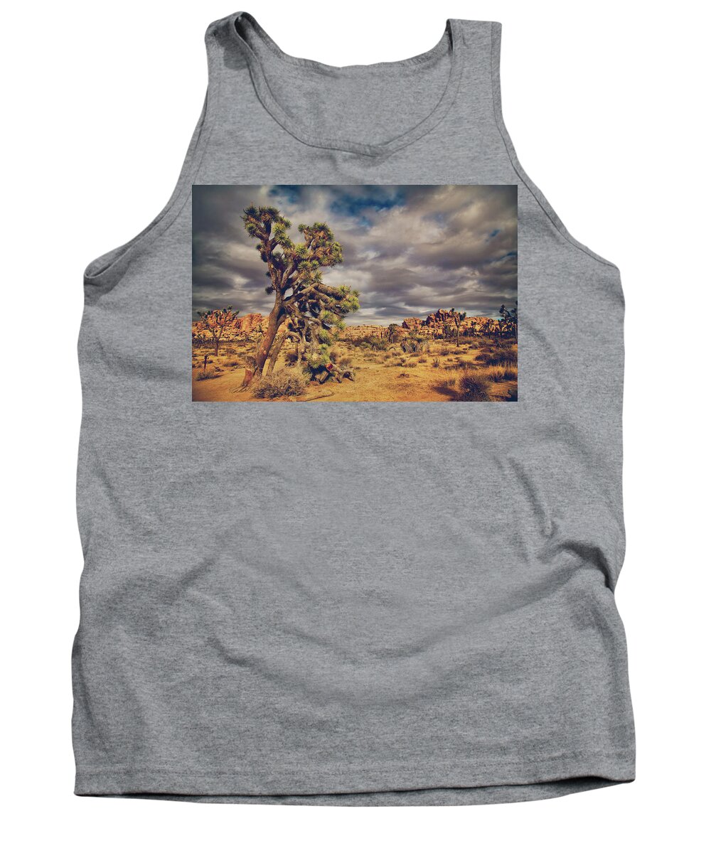 Joshua Tree National Park Tank Top featuring the photograph Just a Touch of Madness by Laurie Search