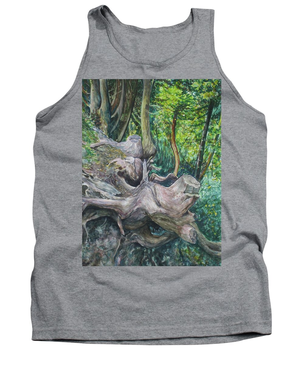  Tank Top featuring the painting Knots by Douglas Jerving