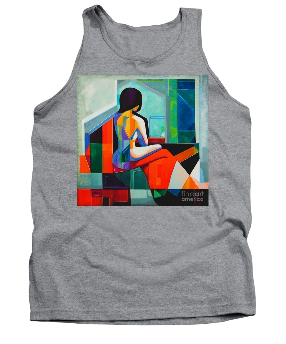 Woman Tank Top featuring the digital art Lady Like Art Print by Crystal Stagg