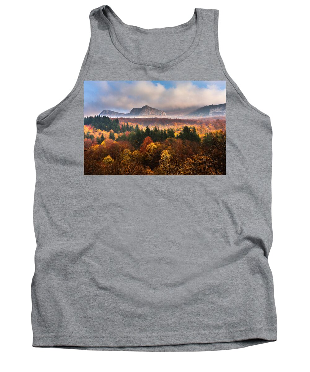 Balkan Mountains Tank Top featuring the photograph Land Of Illusion by Evgeni Dinev