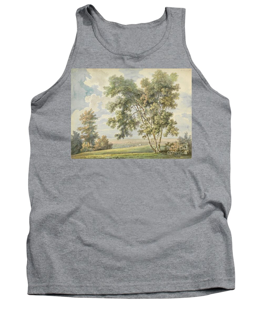  Tank Top featuring the photograph Landscape with Trees and Sheep by Science Source