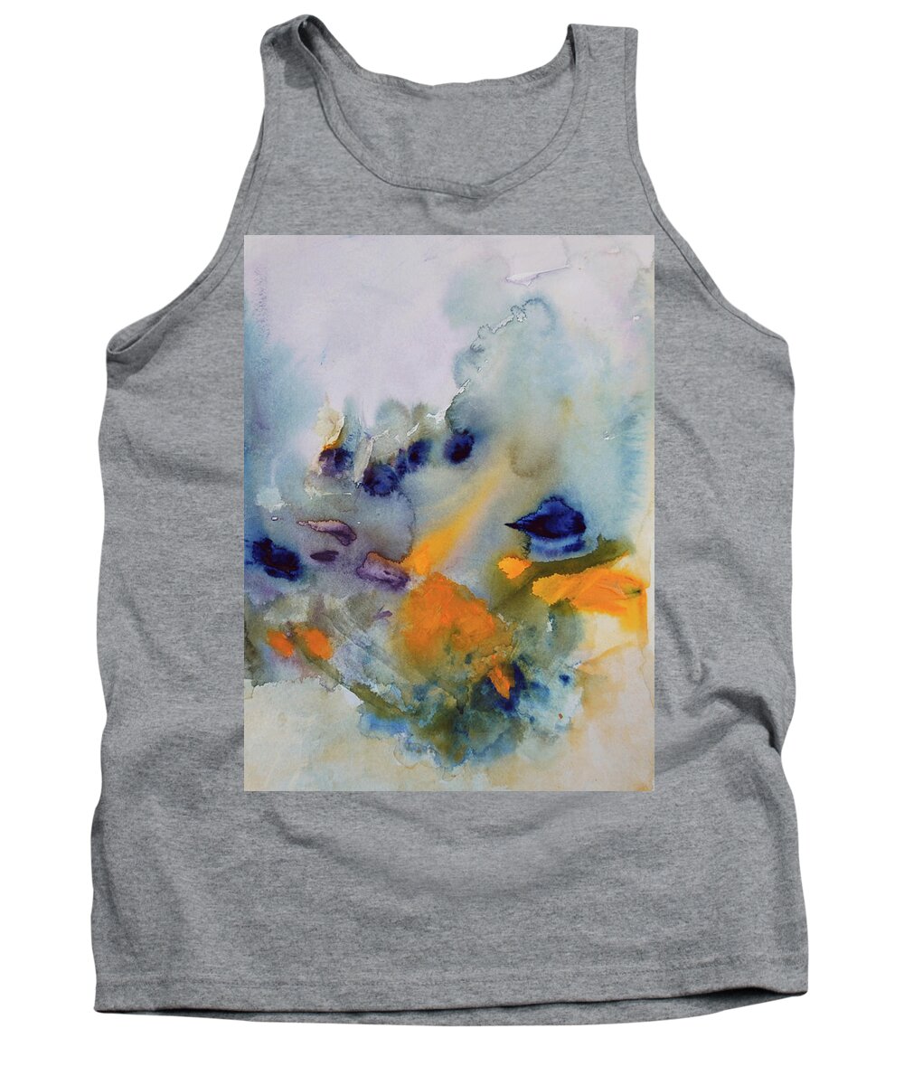 Watercolor Tank Top featuring the painting Liberation by Dick Richards