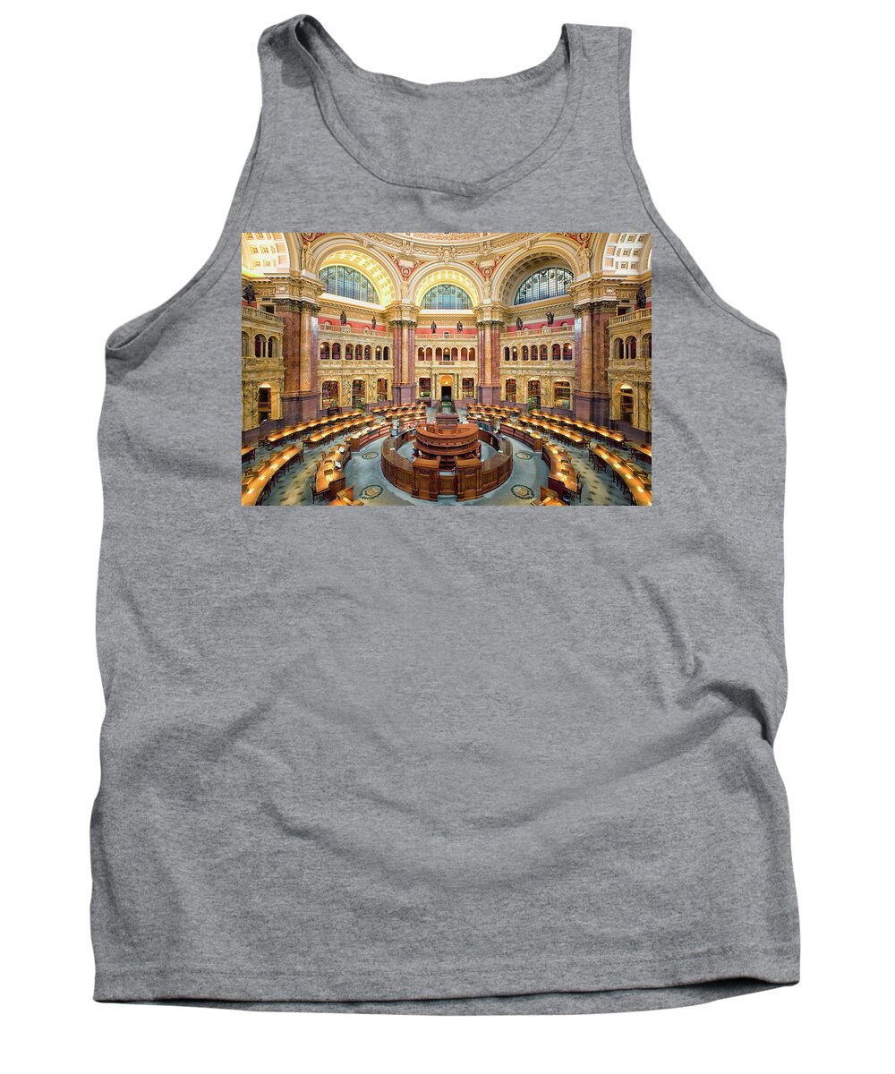 Building Tank Top featuring the photograph Library of Congress by Mango Art