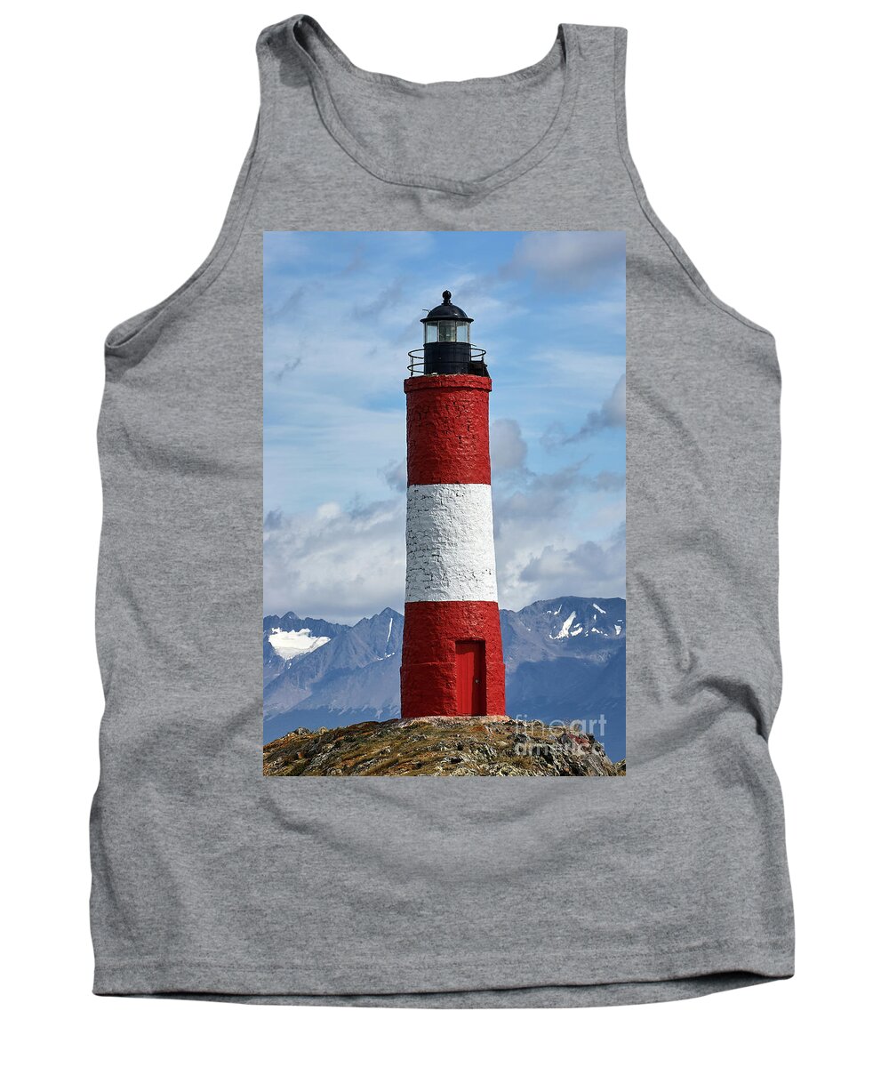 South America Tank Top featuring the photograph Lighthouse at the end of the world by Matteo Del Grosso