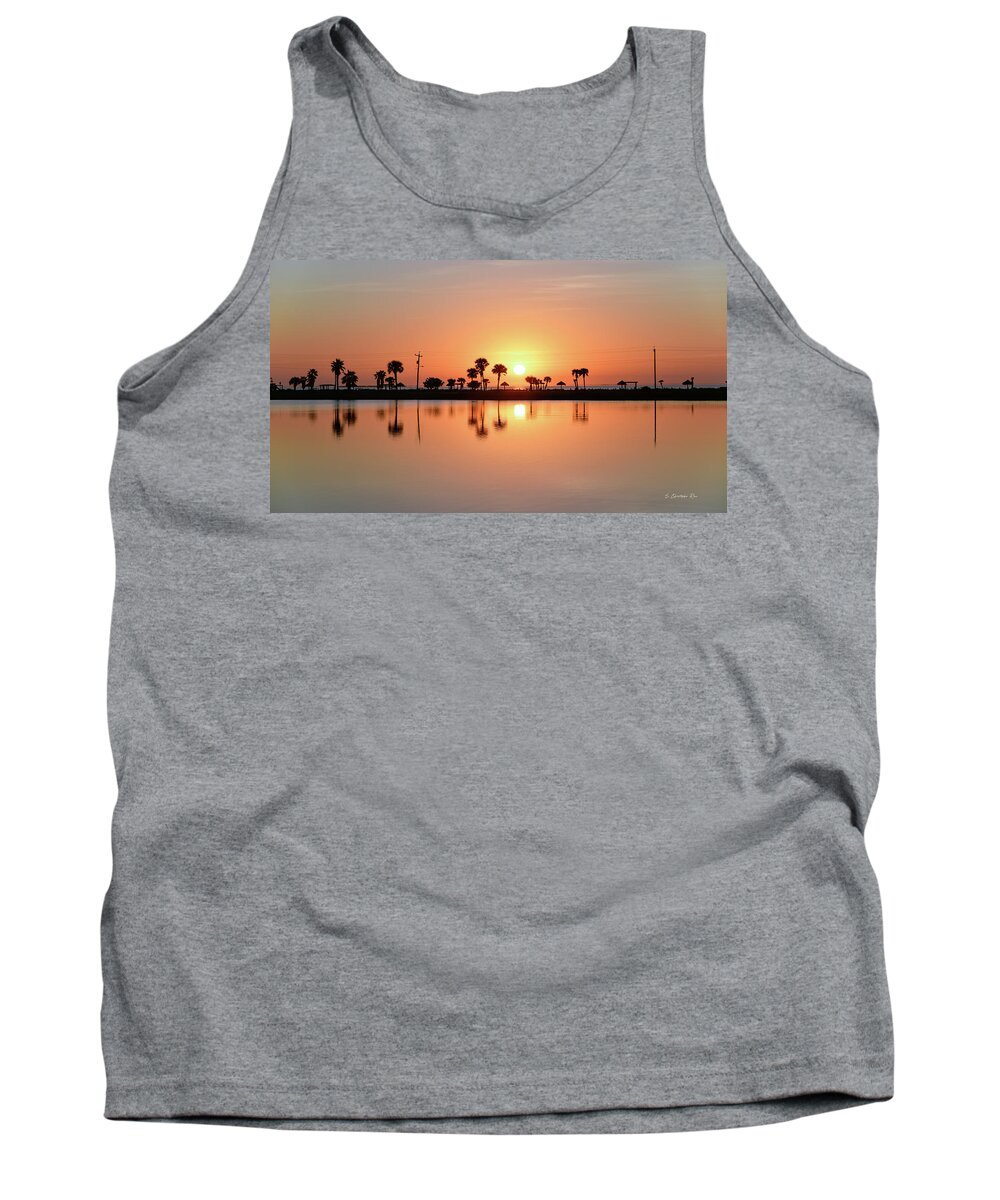 Sunrise Tank Top featuring the photograph Little Bay Reflections by Christopher Rice