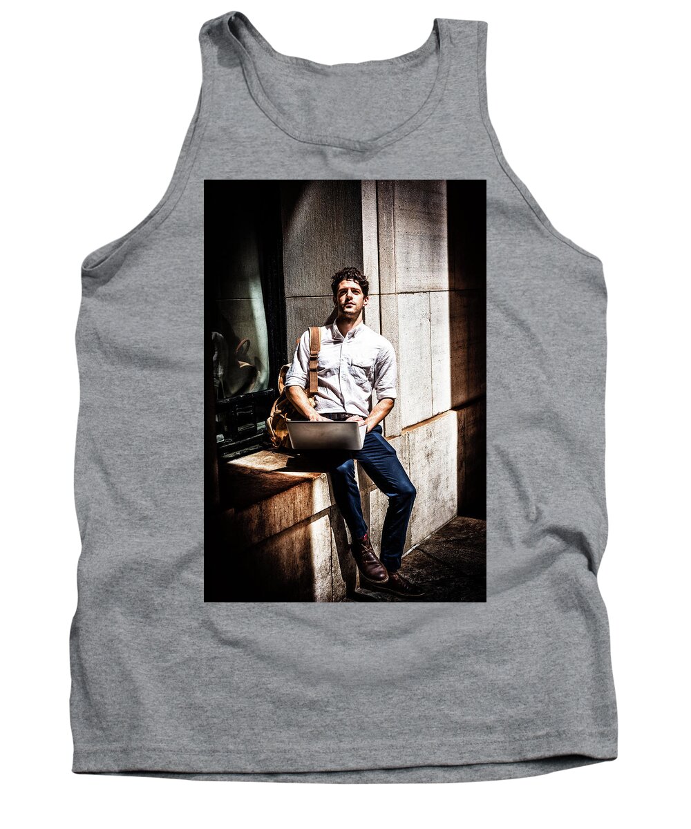 Young Tank Top featuring the photograph Lost in Sunlight 170528_7481 by Alexander Image