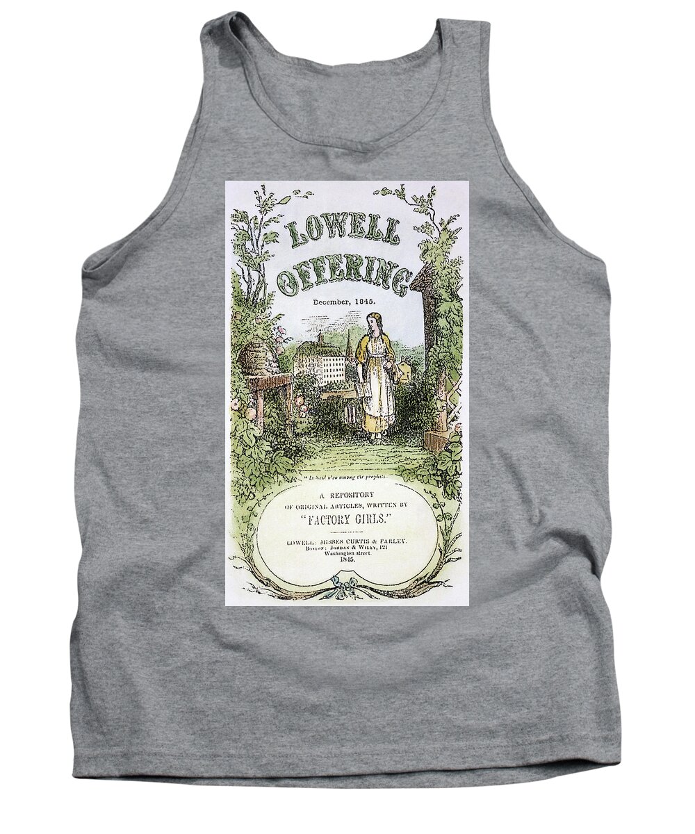 1845 Tank Top featuring the photograph Lowell Offering, 1845 by Granger