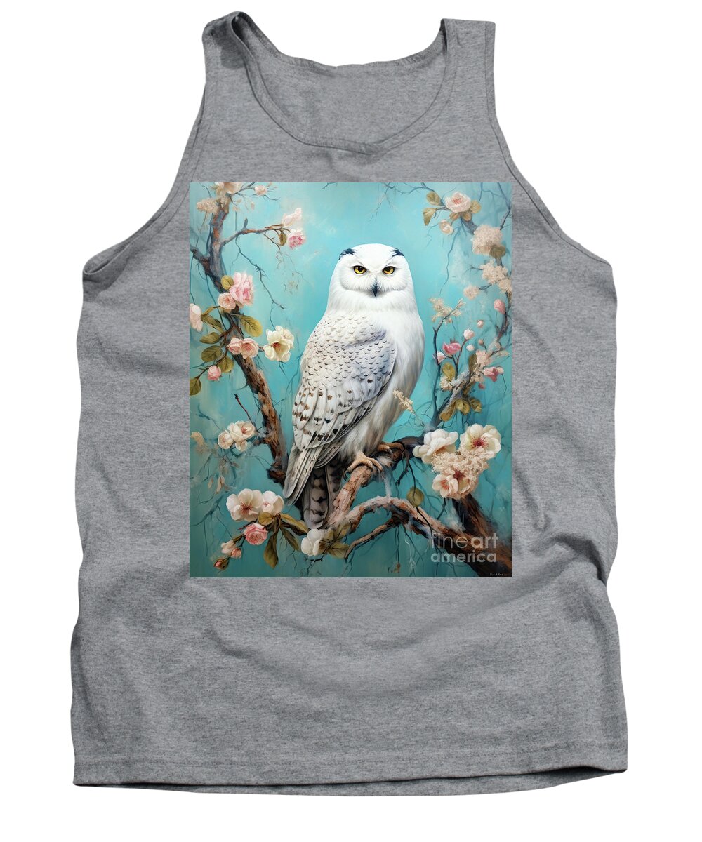 Snowy Owl Tank Top featuring the painting Magnificent Snowy Owl by Tina LeCour