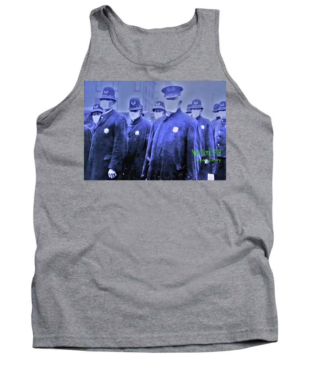 Covvid-19 Tank Top featuring the photograph Mask History by William Rockwell