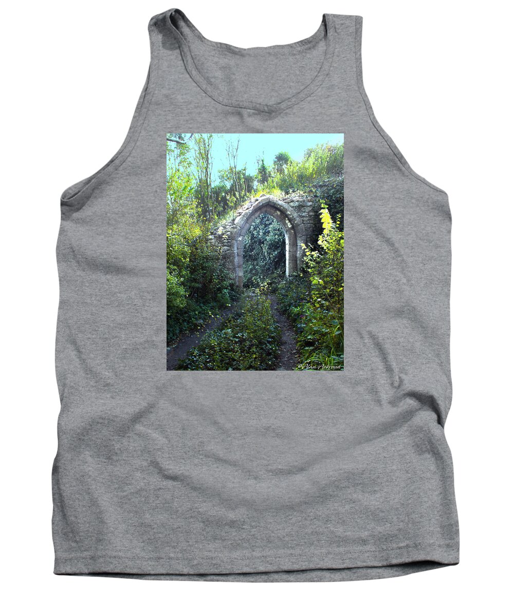 Ruin Tank Top featuring the photograph Woodland Archway Ruin by Alan Ackroyd