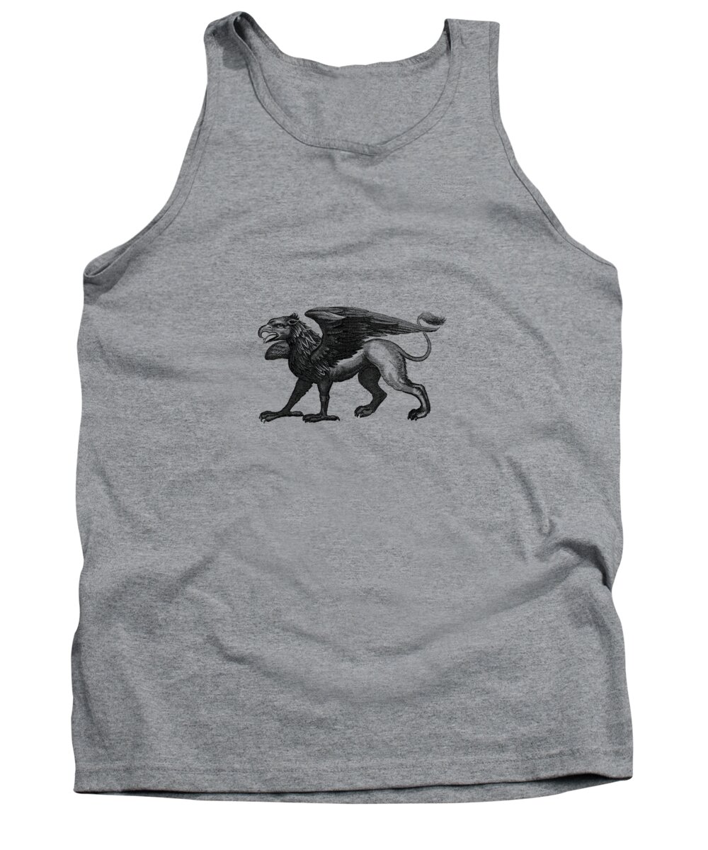 Gryphon Tank Top featuring the photograph Medieval Griffin by Madame Memento
