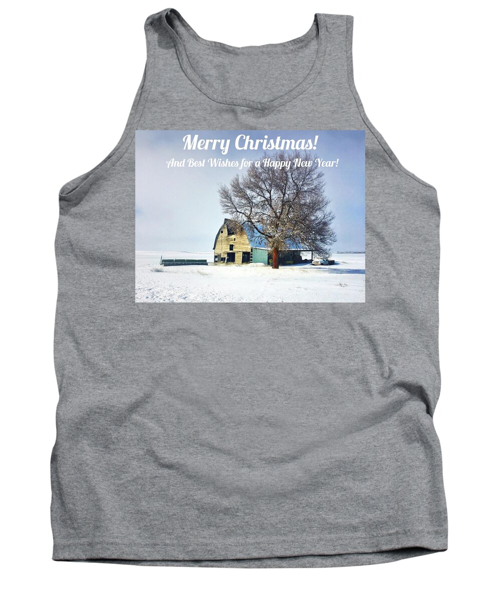Greeting Card Tank Top featuring the photograph Merry Christmas #1 by Jerry Abbott