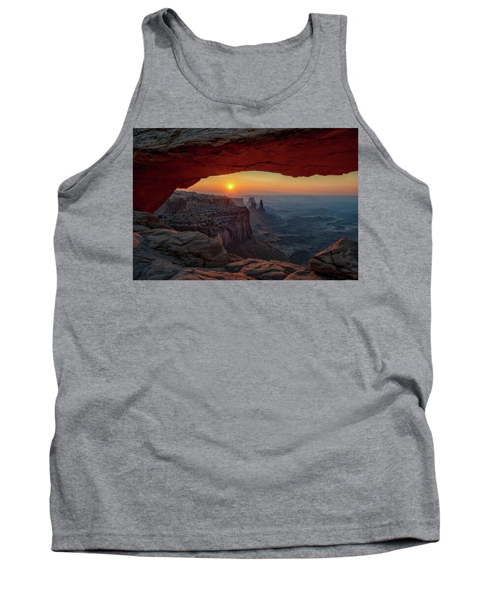 Mesa Arch Tank Top featuring the photograph Mesa Arch Sunrise by Darlene Bushue