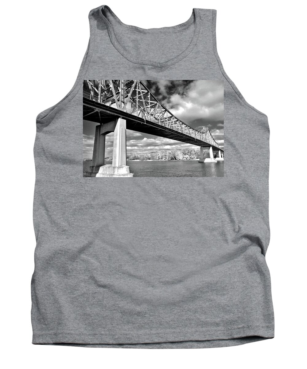 Winona Tank Top featuring the photograph Mississippi Crossing by Susie Loechler