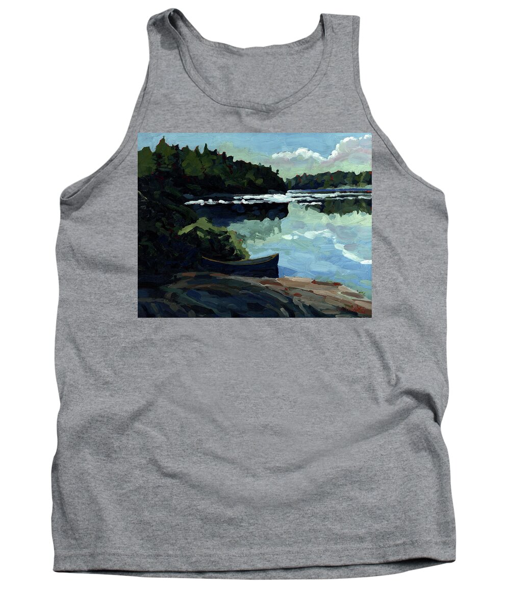 Chadwick Tank Top featuring the painting Morning Beach by Phil Chadwick