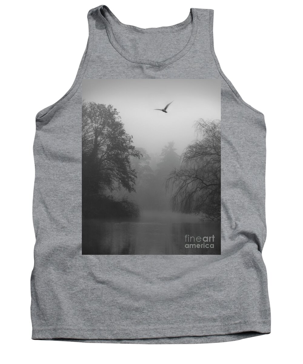 Misty Tank Top featuring the photograph Morning Flight by Daniel M Walsh