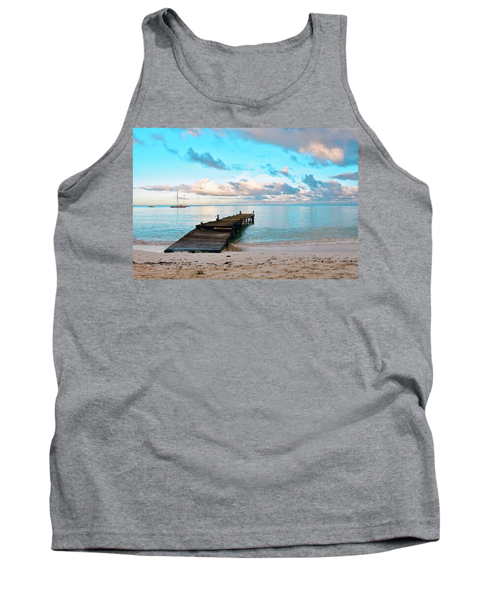Landscape Tank Top featuring the photograph Morning full of possibilities by Monika Salvan