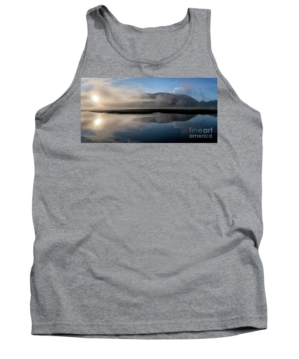 Landscape Tank Top featuring the photograph Morning Mist by Sandra Bronstein