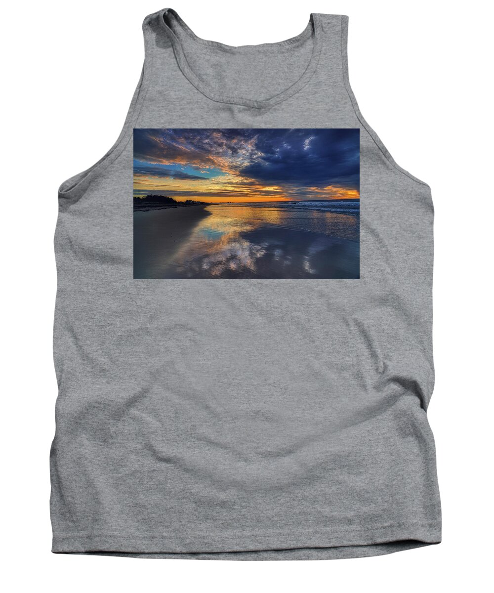 Footbridge Beach Tank Top featuring the photograph Mother Nature's Reflections by Penny Polakoff