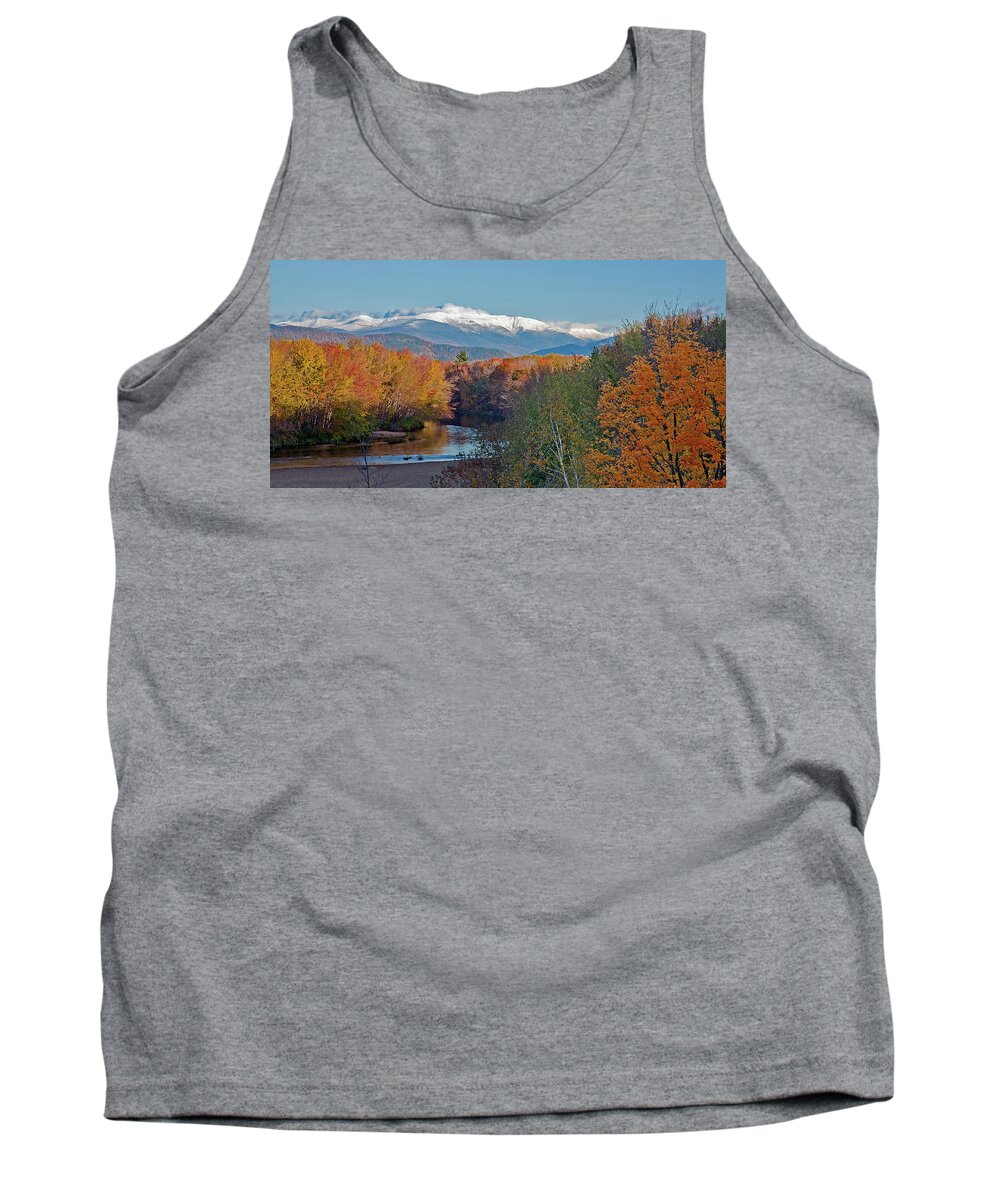 Conway Tank Top featuring the photograph Mt Washington Over The Saco by John Rowe