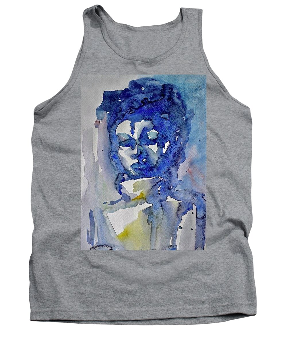  Tank Top featuring the painting Musician by Mikyong Rodgers