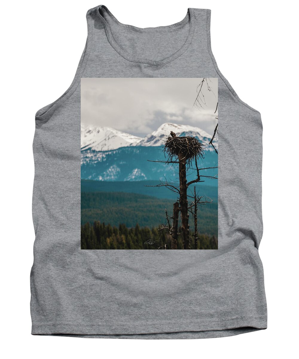  Tank Top featuring the photograph Nesting Osprey by William Boggs