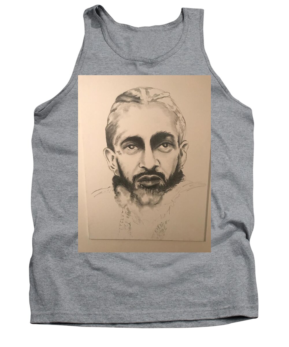  Tank Top featuring the drawing NIP by Angie ONeal
