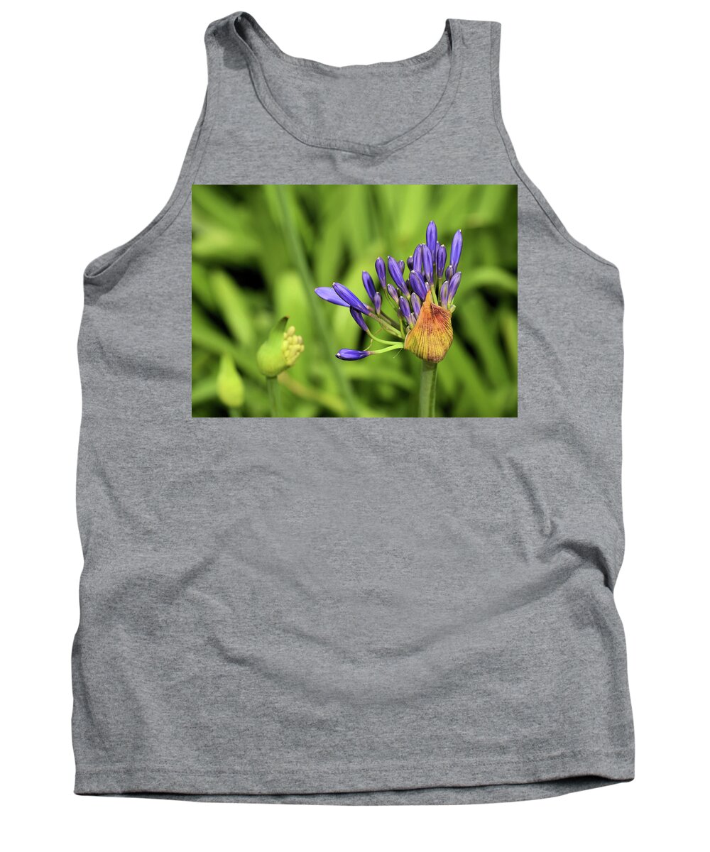 New Orleans Floral Flower Park Purple Beauty Tank Top featuring the photograph Nola Flora by Terry M Olson