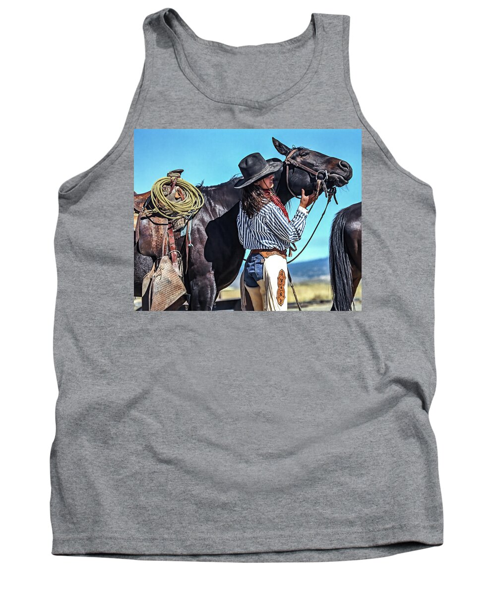 Scratch Tank Top featuring the photograph Now That Feels Good by Don Schimmel