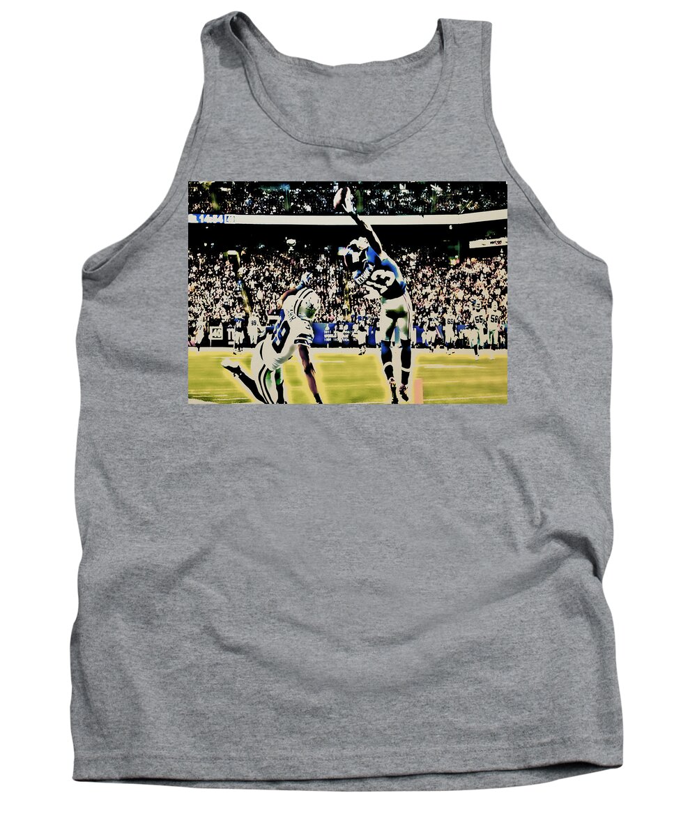 Odell Beckham Tank Top featuring the mixed media Odell Beckham Greatest Catch Ever by Brian Reaves