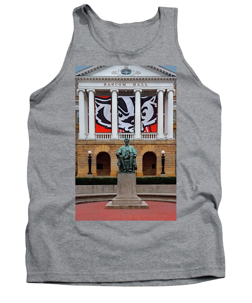 Bucky Badger Tank Top featuring the photograph On Wisconsin by David T Wilkinson