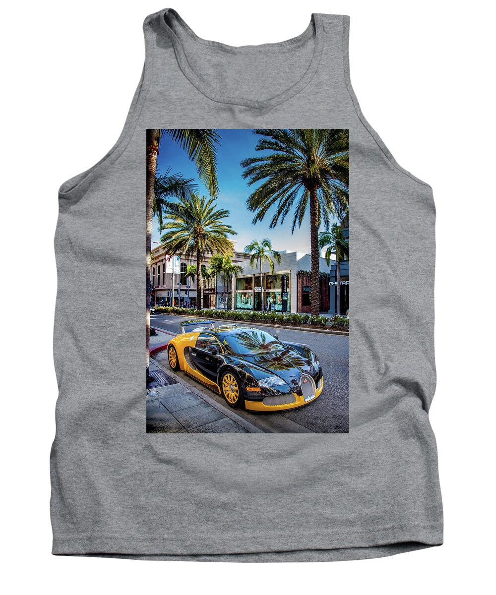Bugatti On Rodeo Drive Tank Top featuring the photograph Opulence Parade by Az Jackson