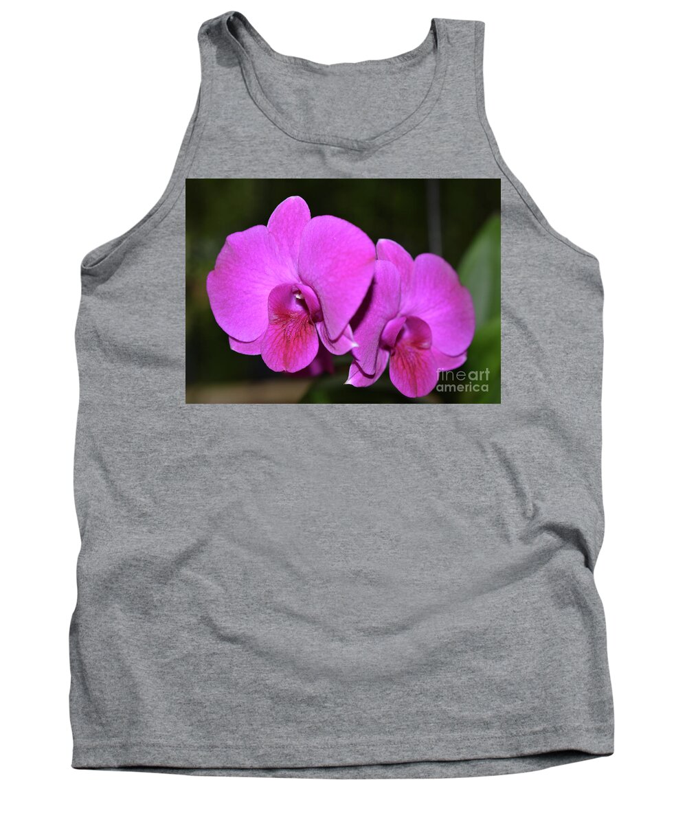 Orchid Tank Top featuring the photograph Orchids in My Garden by Mini Arora