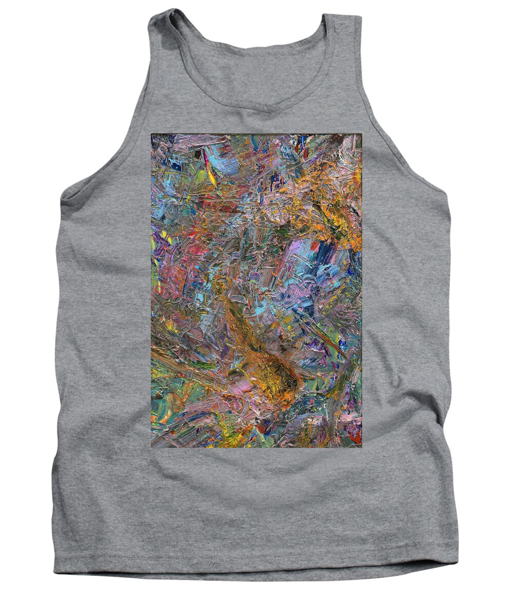 Abstract Tank Top featuring the painting Paint Number 26 by James W Johnson