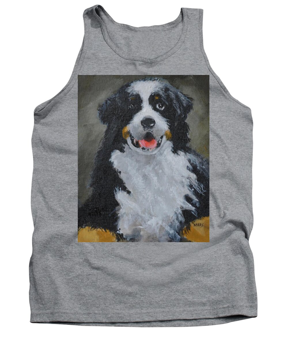 Walt Maes Tank Top featuring the painting pal by Walt Maes