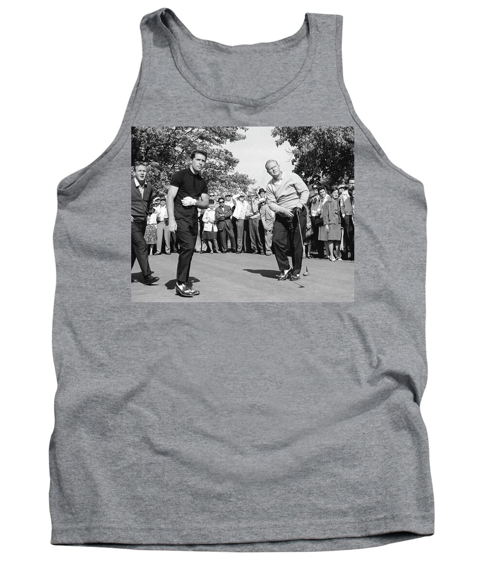 1965 Tank Top featuring the photograph Palmer, Player And NIcklaus by Underwood Archives