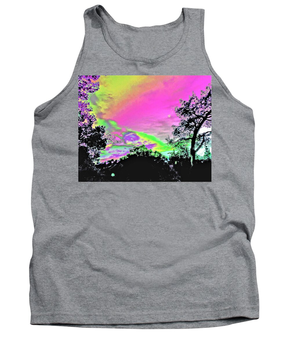 Pandemic Tank Top featuring the photograph Pandemic Sunset by Andrew Lawrence