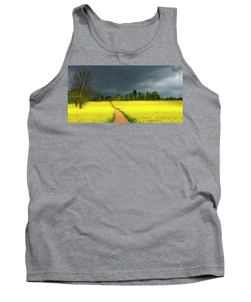 England Tank Top featuring the digital art Path by Remigiusz MARCZAK