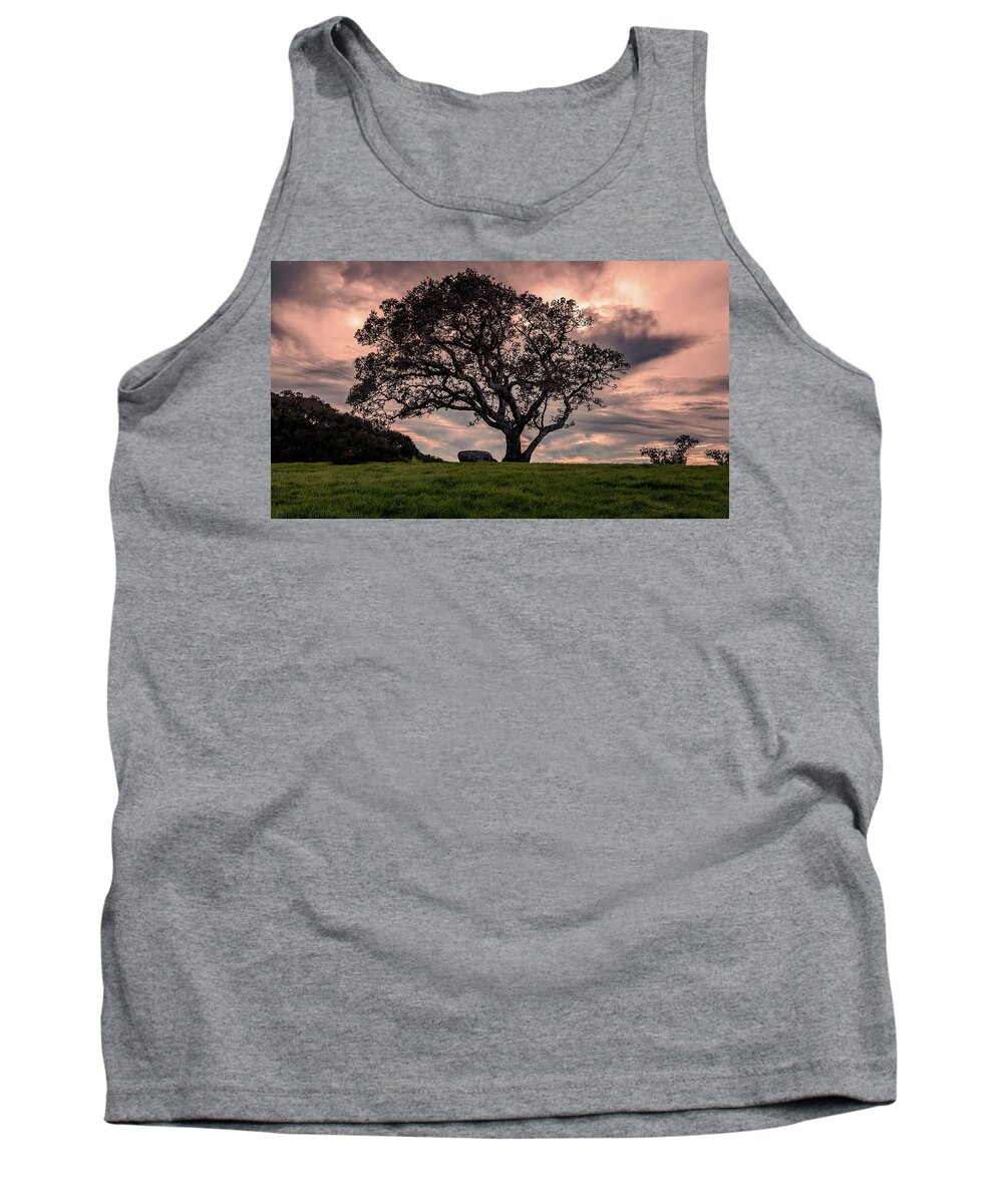 Sunset Tank Top featuring the photograph Peaceful Sunset In the Park by Ant Pruitt