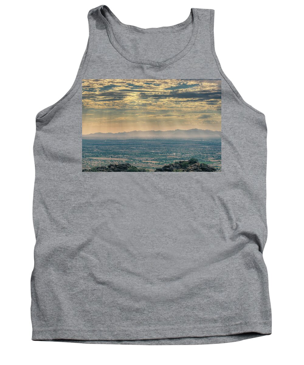 Dobbins Lookout Tank Top featuring the photograph Phoenix Landscape by Ray Devlin