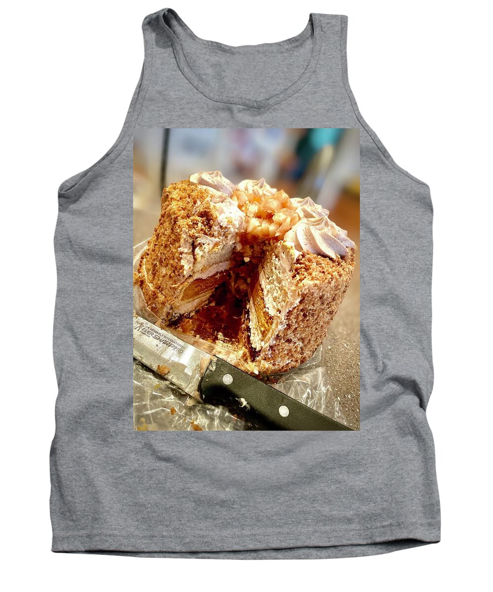 Pie Tank Top featuring the photograph Pie Plus Cake Layered Dessert by Bill Swartwout