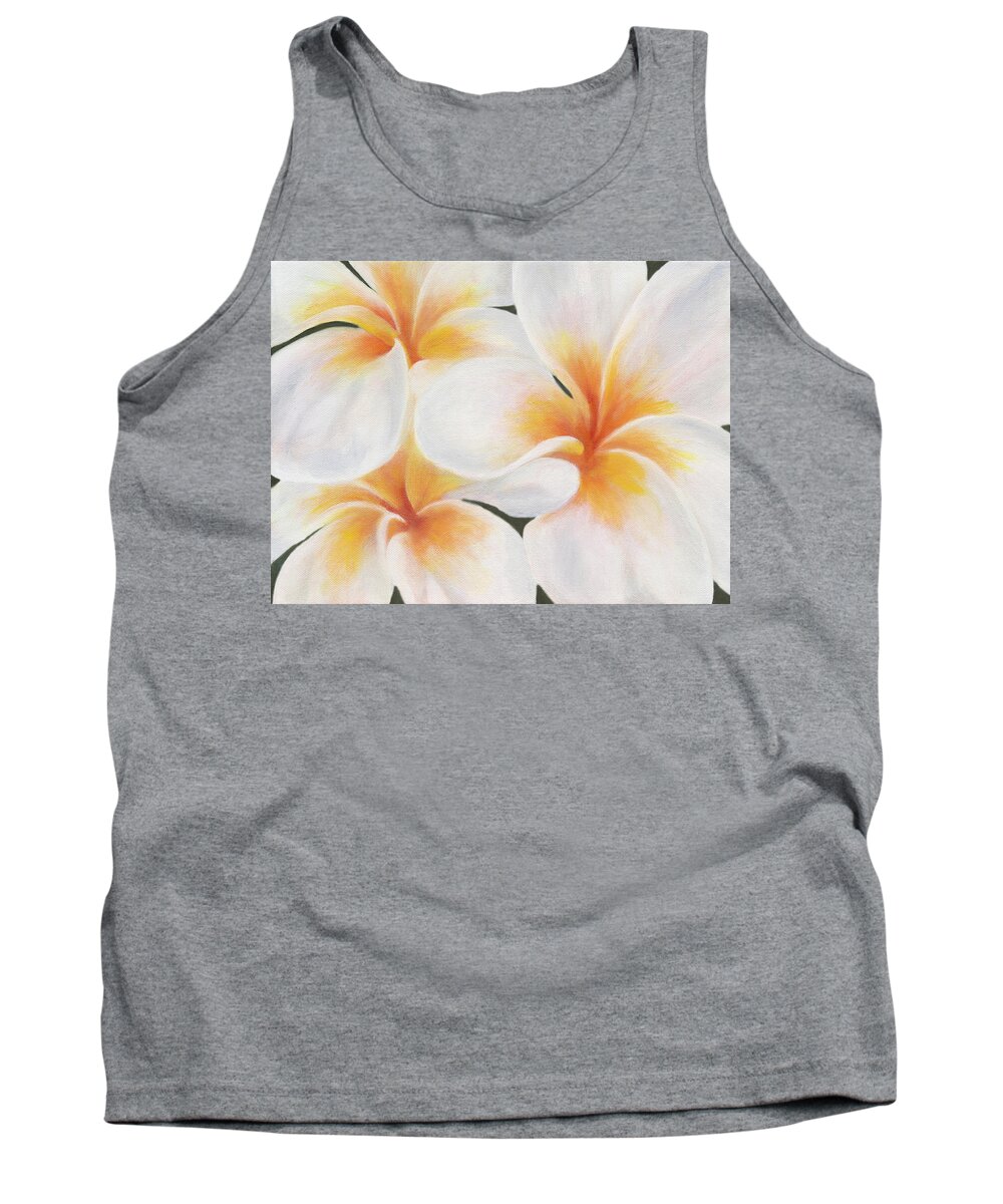 Art Tank Top featuring the painting Plumeria by Tammy Pool