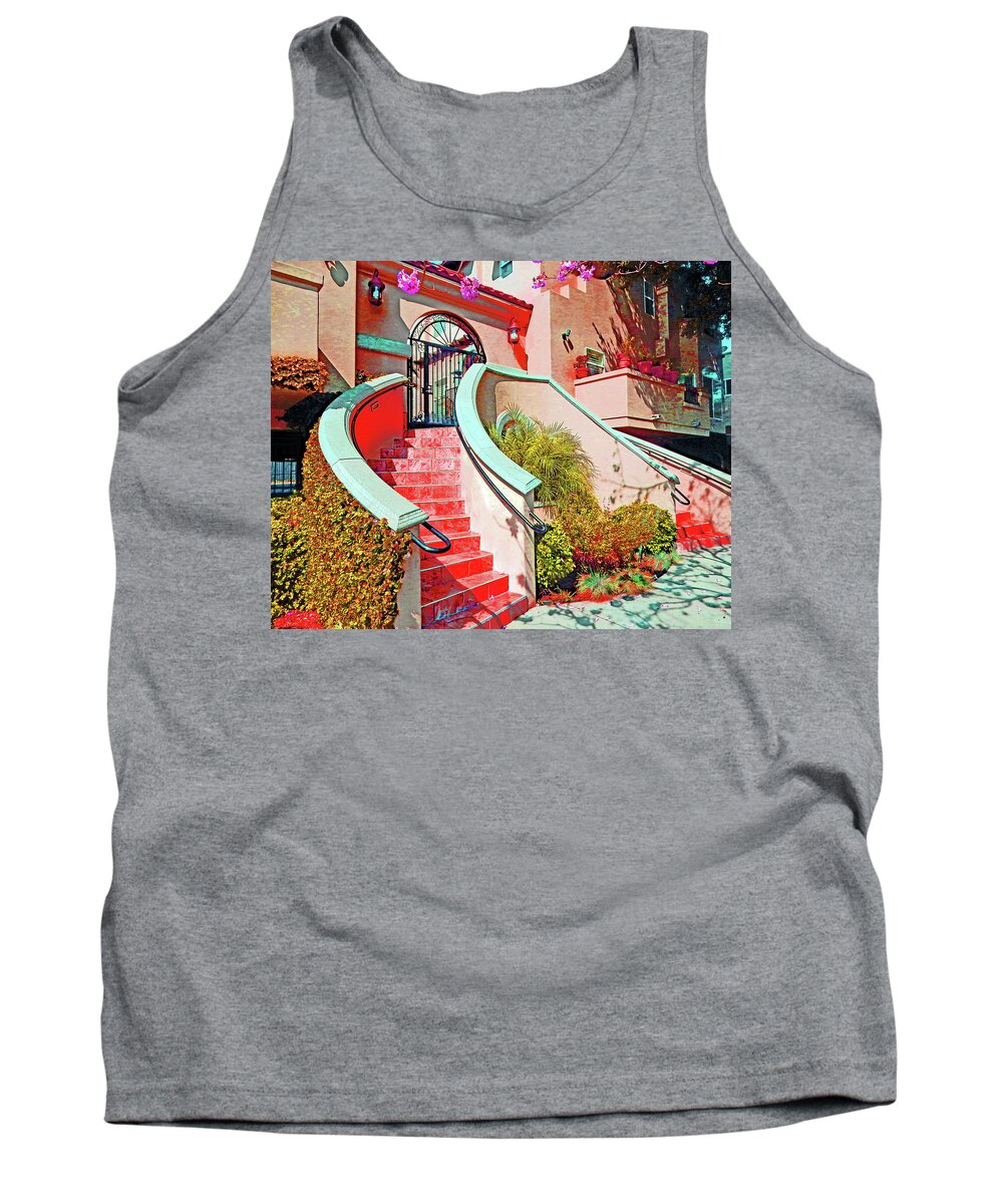 Peach Tank Top featuring the photograph Pretty Peachy Place by Andrew Lawrence