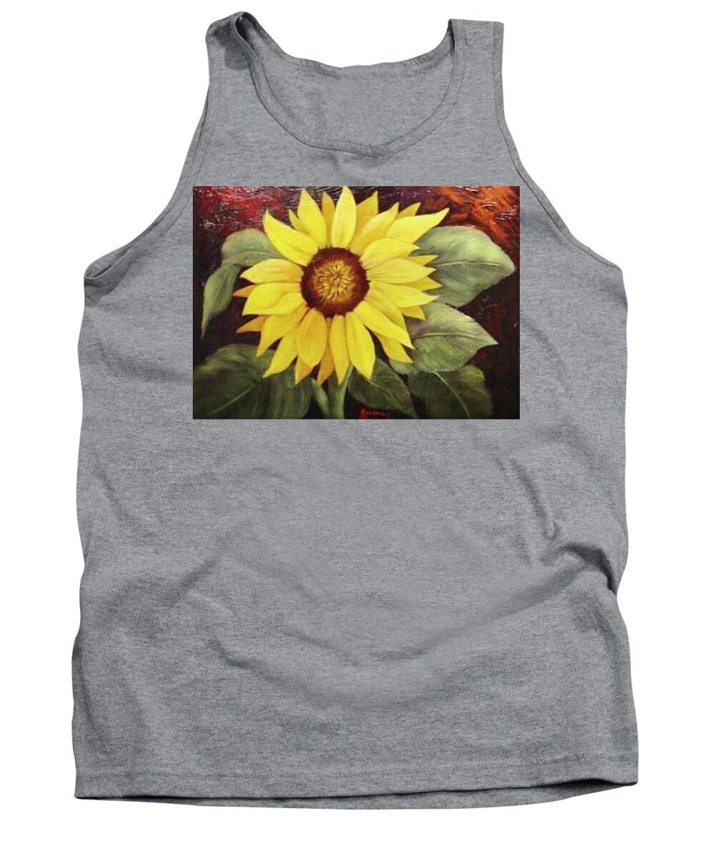 Still Life Tank Top featuring the painting Pure Sunshine SOLD by Susan Dehlinger