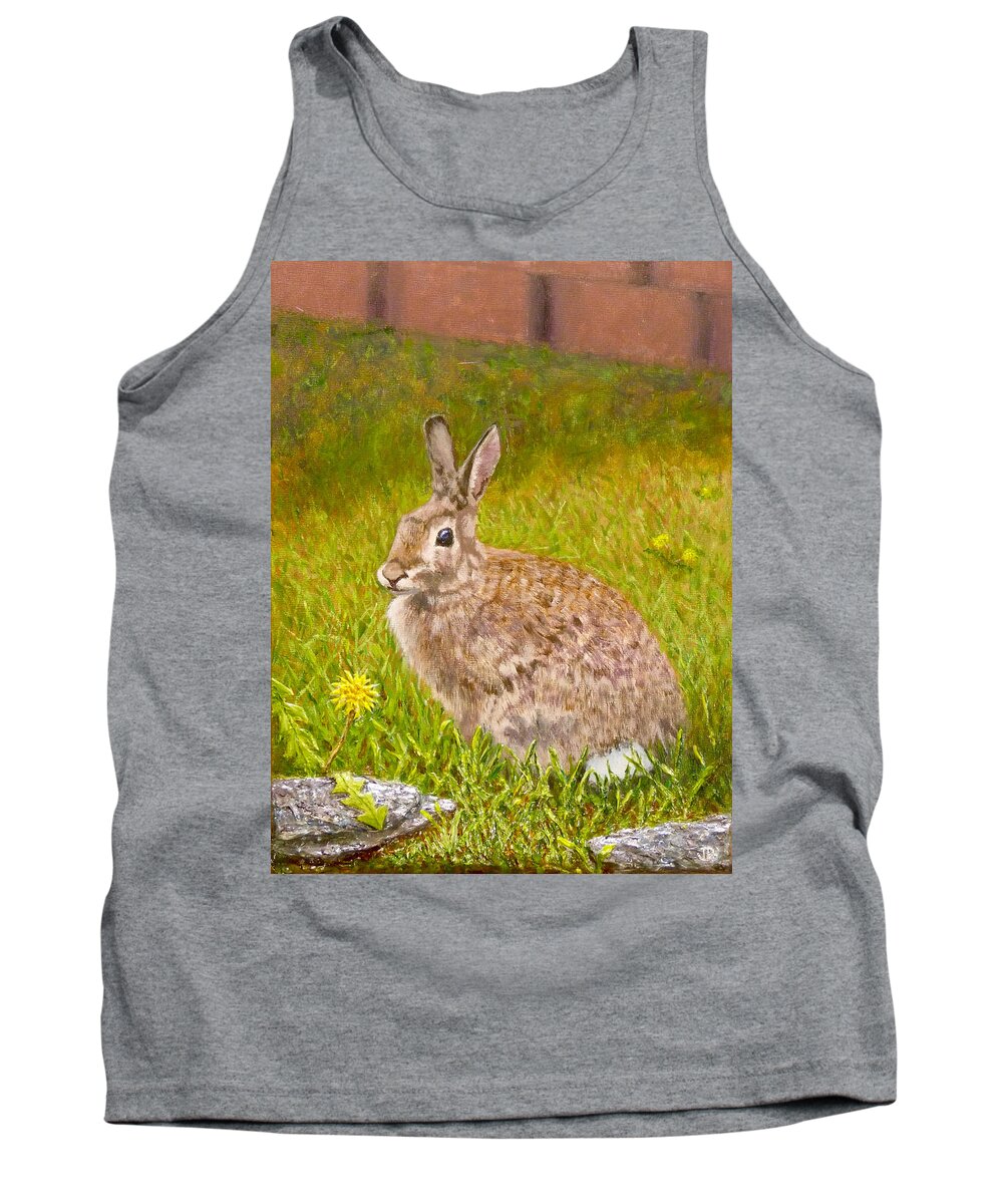 Rabbit Tank Top featuring the painting Rabbit by Joe Bergholm