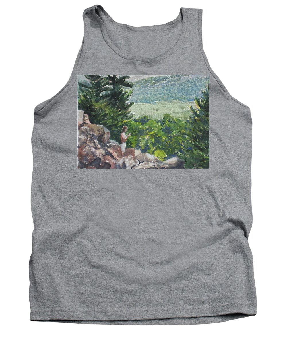  Tank Top featuring the painting Rachel at the Devil's Doorway by Douglas Jerving