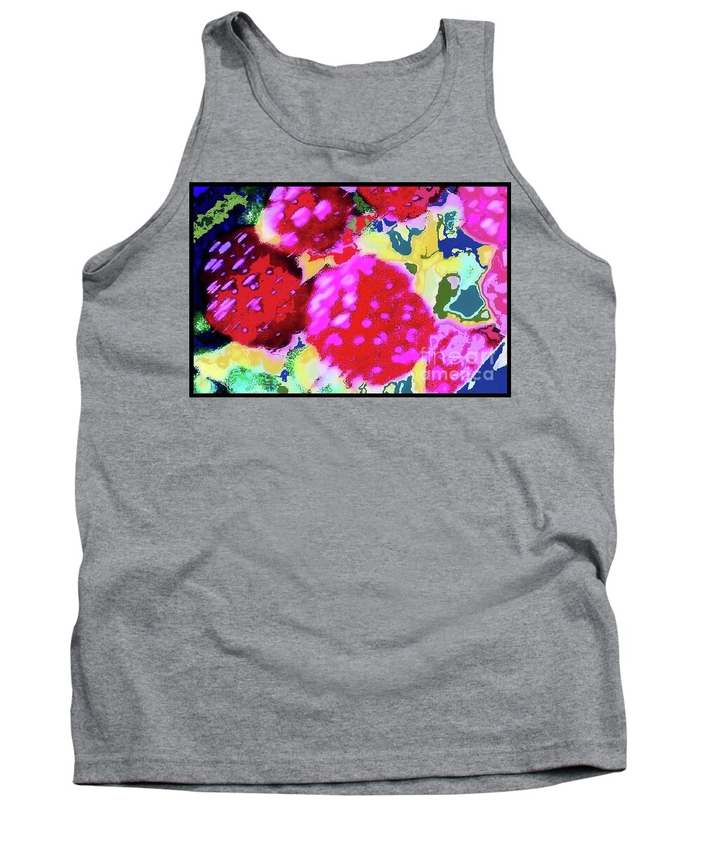  Tank Top featuring the photograph Raspberries by Shirley Moravec