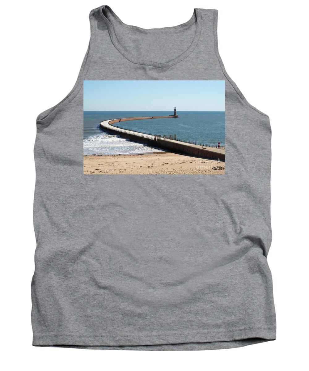 Roker Tank Top featuring the photograph Roker Pier by Bryan Attewell
