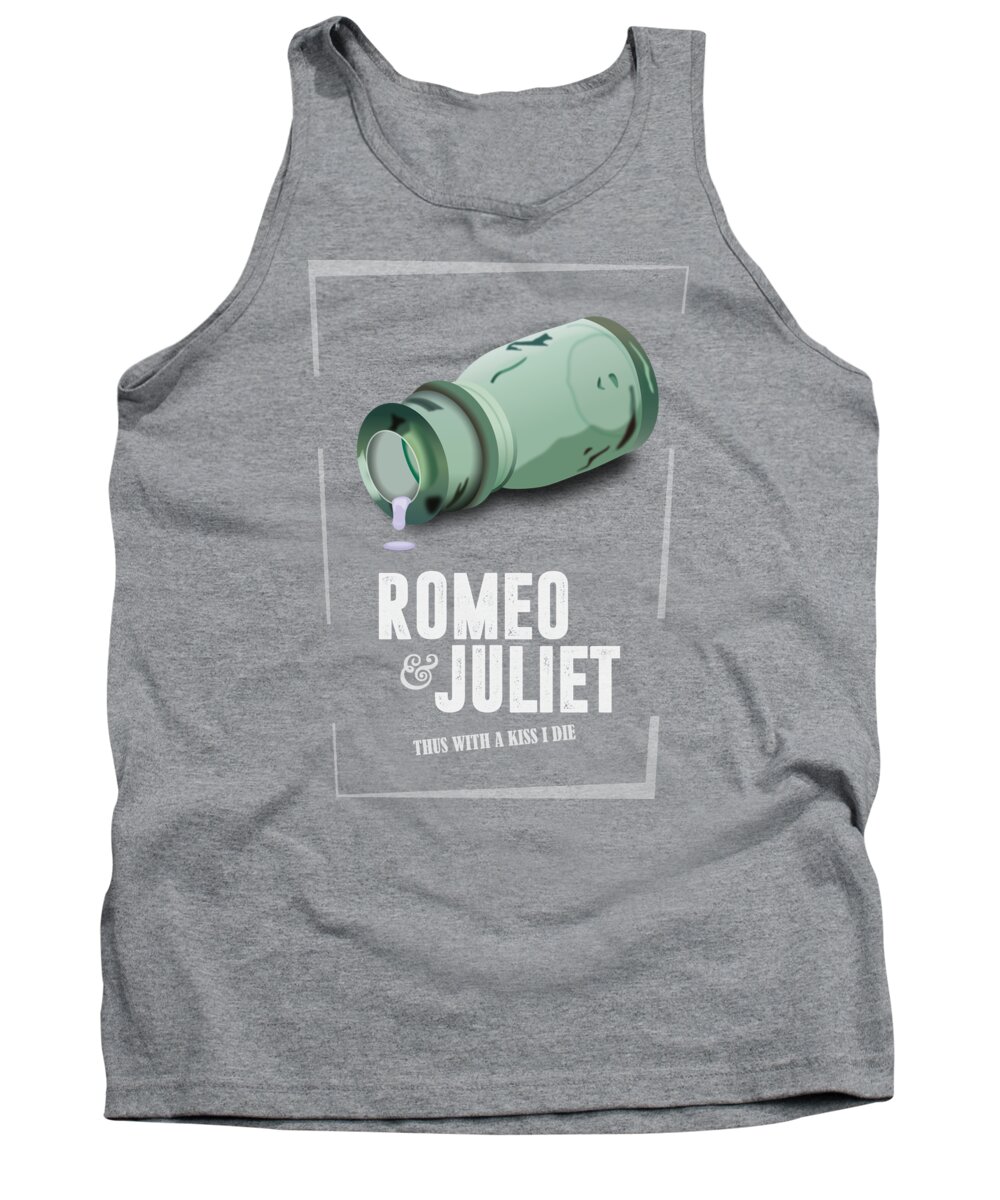 Romeo And Juliet Tank Top featuring the digital art Romeo and Juliet - Alternative Movie Poster by Movie Poster Boy